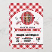 サマーBBQ招待状 招待状 (正面/裏面)