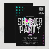 サマーDJイベント カクテルパーティー バー クラブ フライヤー 招待状 (正面/裏面)