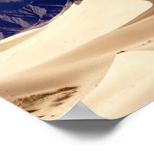 サミエ修道院の近くの砂丘 – チベット ポスター (角)