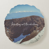 サミットの征服 ラウンドクッション (正面)