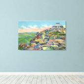 サミットハウス、エレベータターミナルのビュー キャンバスプリント (インサイチュ (ウッドフロア))