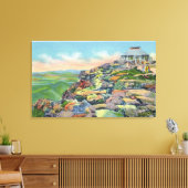 サミットハウス、エレベータターミナルのビュー キャンバスプリント (インサイチュ (リビング))