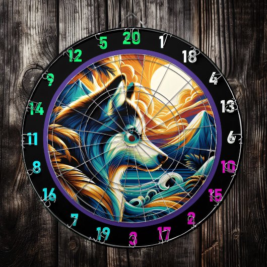 サミットハスキー荒野ウォールアクセント ダーツボード