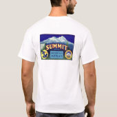 サミットリンゴ – ヴィンテージフルーツクレートラベル Tシャツ (裏面)