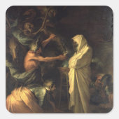 サミュエルの霊がサウルの家に現れた スクエアシール (正面)