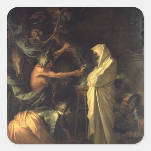 サミュエルの霊がサウルの家に現れた スクエアシール (正面)