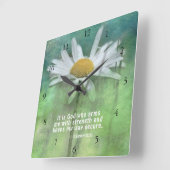 サミュエルの2 22:33強さと私を武装させるのは神です スクエア壁時計 (傾斜)