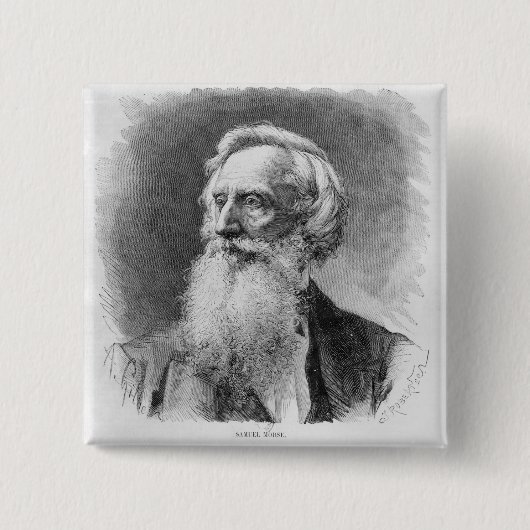サミュエルモールスのポートレート 缶バッジ (正面)