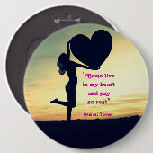 サミュエル引用文ハートラブインスピレーションケースマット 缶バッジ (正面&裏面)