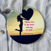 サミュエル引用文ハートラブインスピレーションケースマット 缶バッジ (インサイチュ)