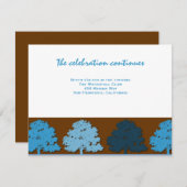 サミュエル披露宴バー（ユダヤ教の）バル・ミツバーズブ結婚ルーツリーズ 招待状 (正面/裏面)