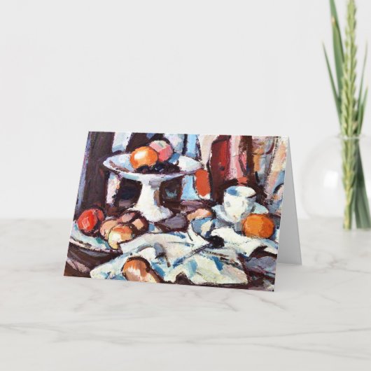 サミュエル絵画・ペプレの果実を持つ静物生活 カード (正面)