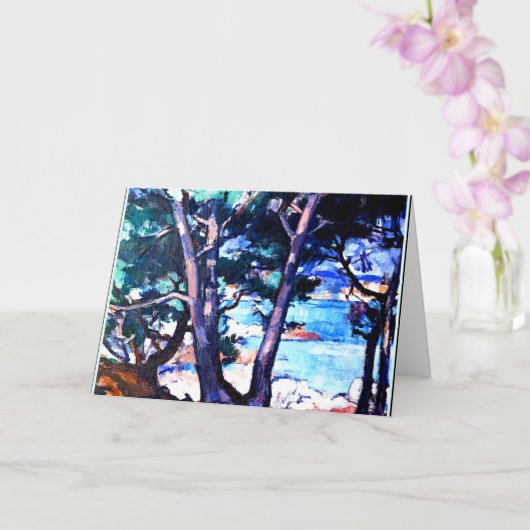 サミュエル絵画・ペプレの青い水、アンティーブ カード (蘭)