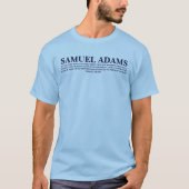 サミュエル·アダムス引用文-シャツ Tシャツ (正面)