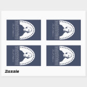 サミュエル・アダムス引用文- Patriotic Stickers 長方形シール (シート)