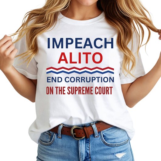 サミュエル・アリート最高裁判事を弾劾せよ Tシャツ