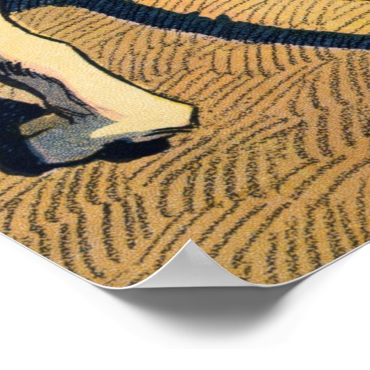 サミュエル・エアハートによるタイガーの餌食 ポスター (角)