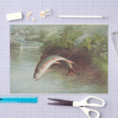 サミュエル・キルボルン |リーピング・ブルック・トラウト – 1874 薄葉紙 (クラフト)