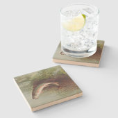 サミュエル・キルボーンによってブルック・トラウトを舞う(1874年) ストーンコースター (横)