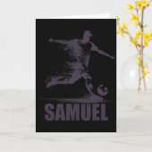 サミュエル サッカー ボーイズ 個人名 サミュエル カード (黄色い花)