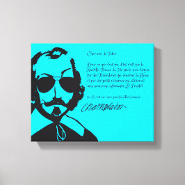 サミュエル・シャンプレーン・ヒップスター・テクテデュフューチャー+ルーネット キャンバスプリント