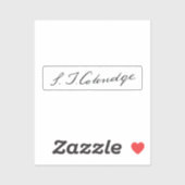 サミュエル・テイラー・カレッジの署名 シール (シート)