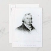 サミュエル・テイラー・コリッジの肖像 ポストカード (正面/裏面)