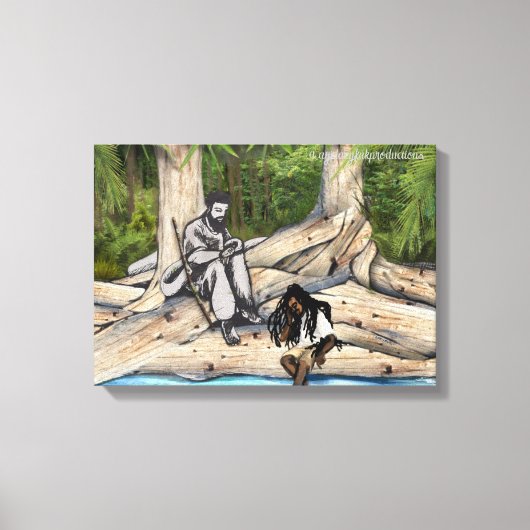 サミュエル・ディカーソンによる休憩 キャンバスプリント (正面)