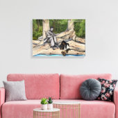 サミュエル・ディカーソンによる休憩 キャンバスプリント (インサイチュ (リビング))