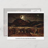 サミュエル・パーマーの月明かりの中のコーンフィールド ポストカード (正面/裏面)