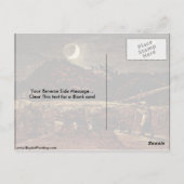 サミュエル・パーマーの月明かりの中のコーンフィールド ポストカード (裏面)