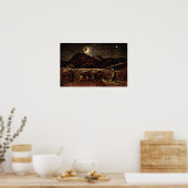 サミュエル・パーマー – 月明かりの中のコーンフィールド ポスター (キッチン)