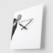 サミュエル・モース・コードミーム – 神の仕業は？ スクエア壁時計 (傾斜)