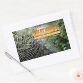 サミュエル・感動的ジョンソン引用文素晴らし「作品」 長方形シール (封筒)