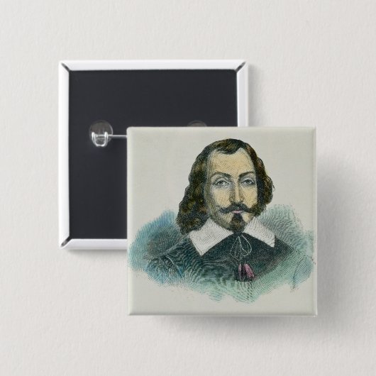 サミュエルde Champlain 缶バッジ (正面&裏面)