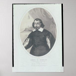 サミュエルde Champlain 1854年 ポスター