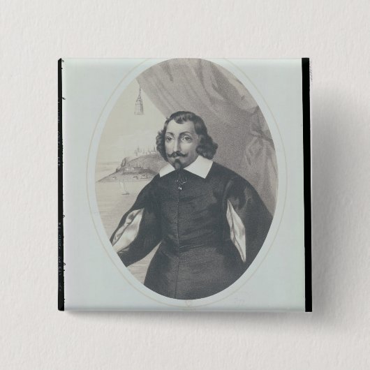 サミュエルde Champlain 1854年 缶バッジ (正面)