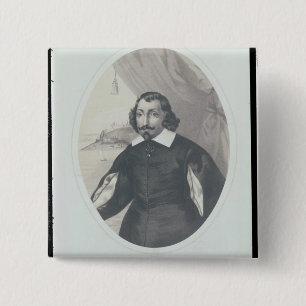 サミュエルde Champlain 1854年 缶バッジ