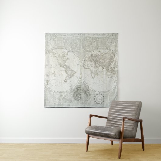 サミュエルDunn著Terraqueous地球| 1787年 タペストリー (インサイチュ)