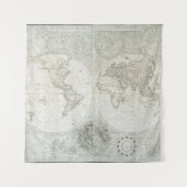 サミュエルDunn著Terraqueous地球| 1787年 タペストリー (正面)