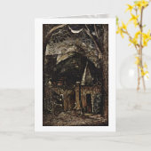 サミュエルPalmer著丘 カード (黄色い花)