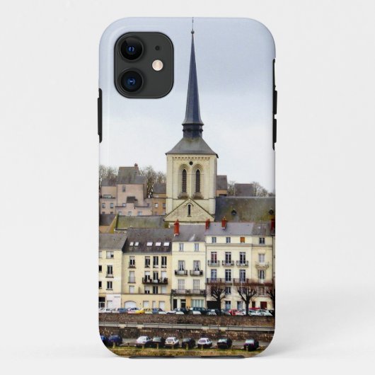 サミュール川岸の風景 iPhoneケース Case-Mate iPhoneケース (裏面)