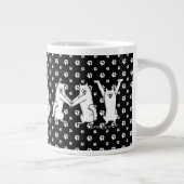 サミーはサモアイの犬の文字で綴る ジャンボコーヒーマグカップ (右)