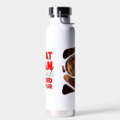 「サミーミッドナイト」子猫真空絶縁ボトル ウォーターボトル (左面)