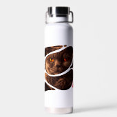 「サミーミッドナイト」子猫真空絶縁ボトル ウォーターボトル (背面)