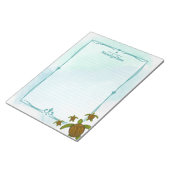 サミー海の亀が並んだ ノートパッド (アングル)