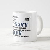 サムおじさんがこの船乗りを海軍から連れ出した ジャンボコーヒーマグカップ (正面右)