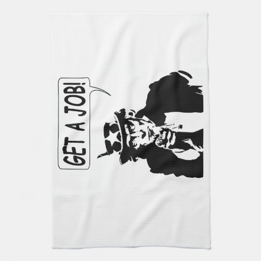 サムおじさんが仕事を得る キッチンタオル (縦)