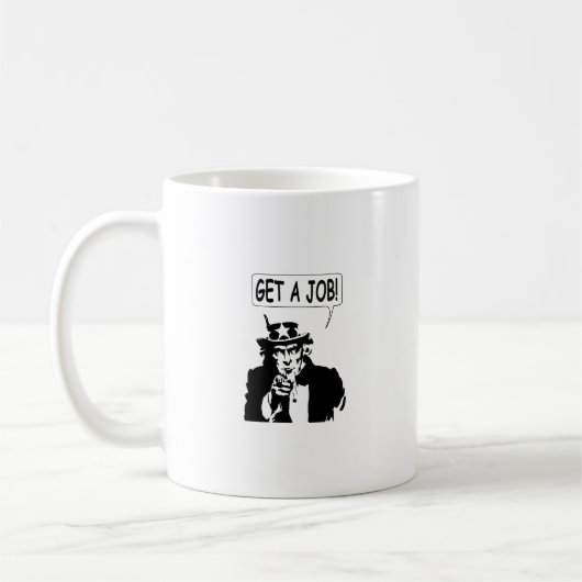 サムおじさんが仕事を得る コーヒーマグカップ (左)