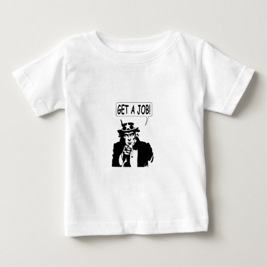 サムおじさんが仕事を得る ベビーTシャツ (正面)